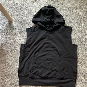 Lululemon Black Sleeveless Hoodie